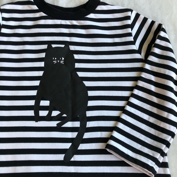 Lazy Oaf Stripey Cat Dress - Picture 3 of 8